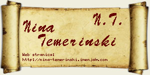 Nina Temerinski vizit kartica